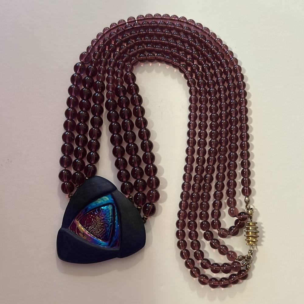 Artisan Triangular Pendant Necklace